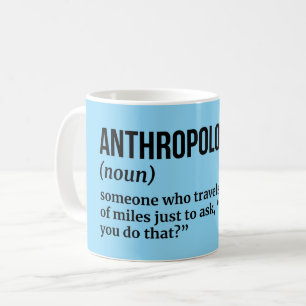 Antropólogo - taza de definición de café