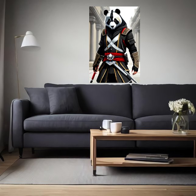 Antropomórfico fresco Panda Assassin | Arte IA (Subido por el creador)