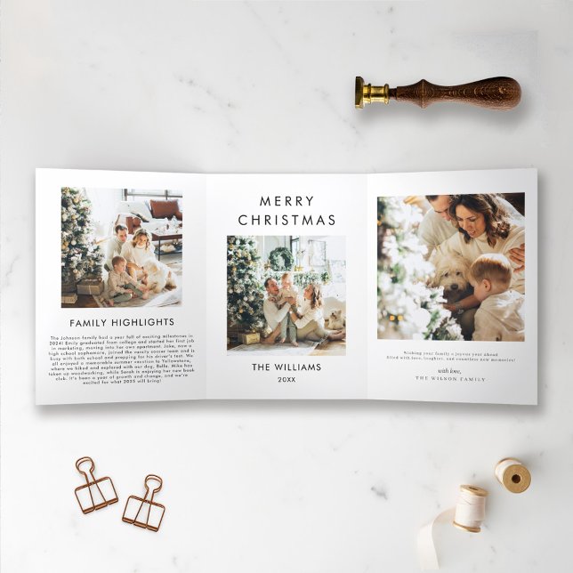 Anuario en revisión de tarjeta de Navidades modern (Subido por el creador)