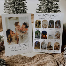 Anuario en revisión tarjeta de Navidades de fotogr