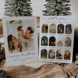 Anuario en revisión tarjeta de Navidades de fotogr