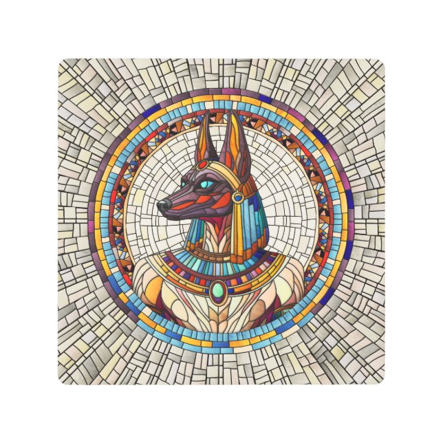 Anubis egipcio - Arte de mosaico (Anverso)