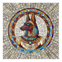 Anubis egipcio - Arte de mosaico