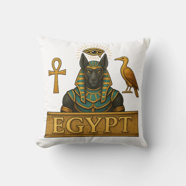 Anubis & Thoth | Símbolos Egipcios - Almohada (Anverso)