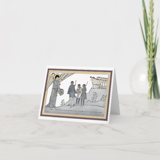 Anunciación a las tarjetas de Navidades de Pastore (Anverso)