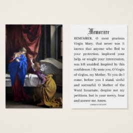Anunciación católica de la plegaria María Memorare
