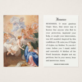 Anunciación católica de la plegaria María Memorare