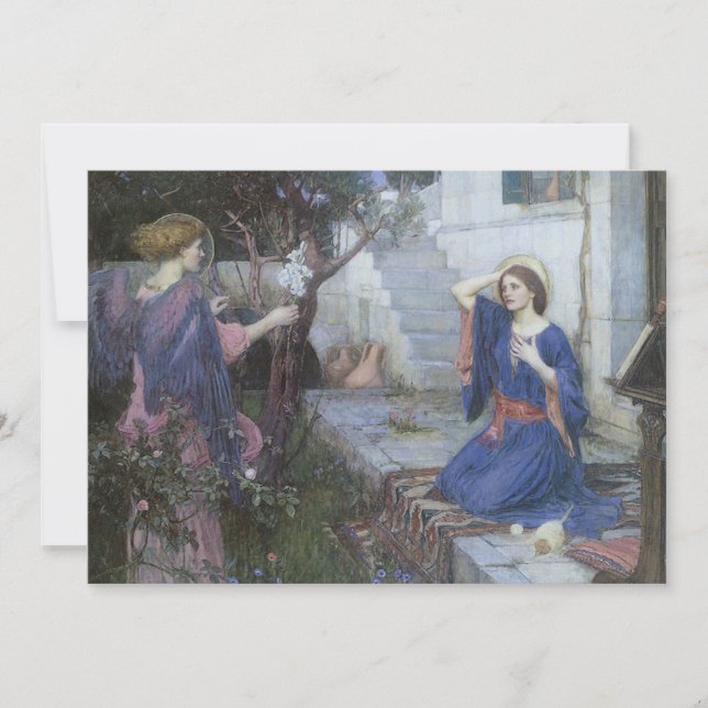 Anunciación de John William Waterhouse (Anverso)
