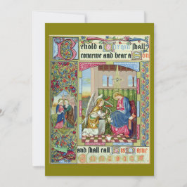 Anunciación Tarjeta de Navidades de la era de Vict