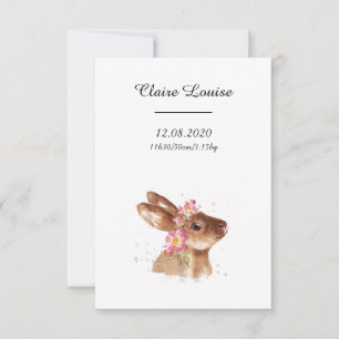 Anunciando El Nacimiento De Nuestra Hija Diseño 2