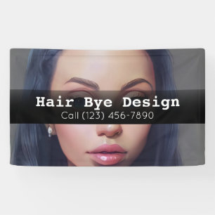 Anunciar la pancarta comercial de Hair Salon