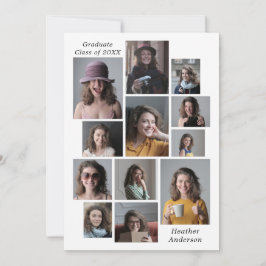 Anuncio 12 Collage de fotos Añadir cualquier nombre y grad
