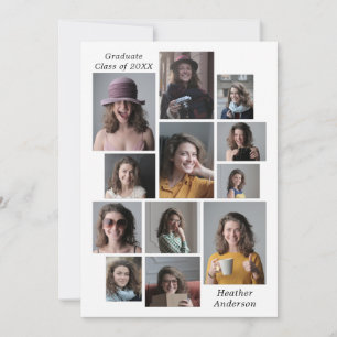 Anuncio 12 Collage de fotos Añadir cualquier nombre y grad