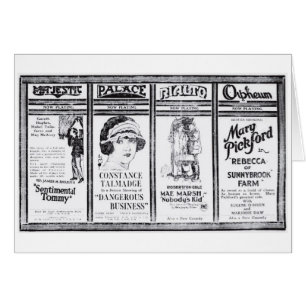 Anuncio 1921 de Mary Pickford Constance Talmadge