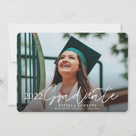 Anuncio 2022 Graduado Personalizado Foto Superposición Gra