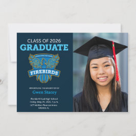 Anuncio 2026 FVHS Graduation Announcement w/ Photo (Dark)