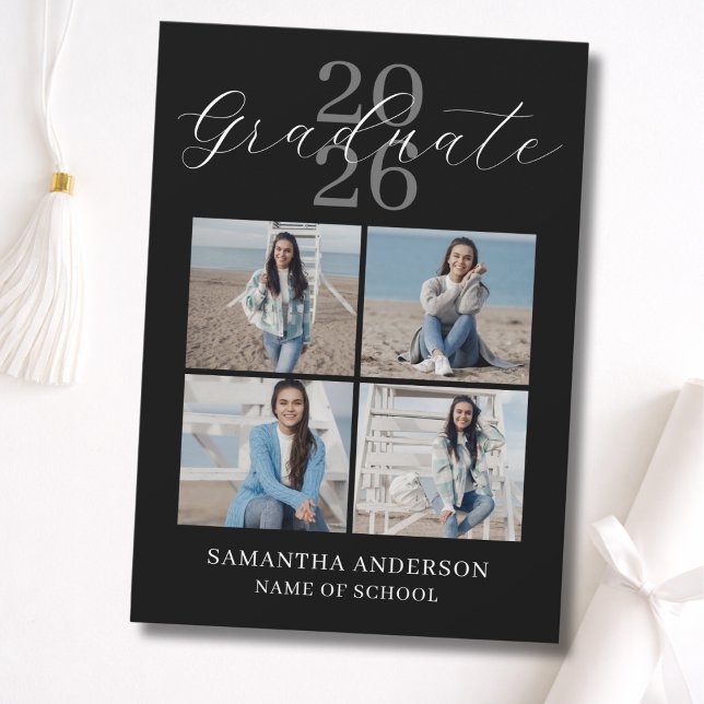 Anuncio 2026 Graduation Photo Modern Script  (Subido por el creador)