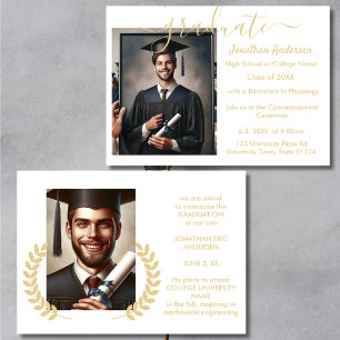 Anuncio 2 Guión del Collage de Graduación de Fotografías B