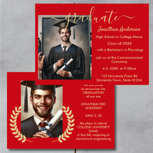 Anuncio 2 Guión del Collage de Graduación de Fotografías R