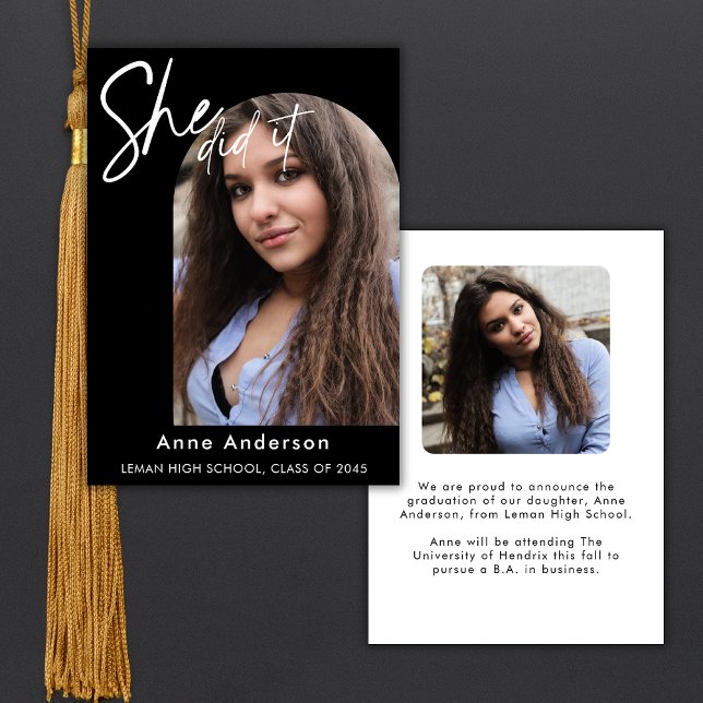 Anuncio 2 Personalizado de fotografía Graduación moderna s (Subido por el creador)