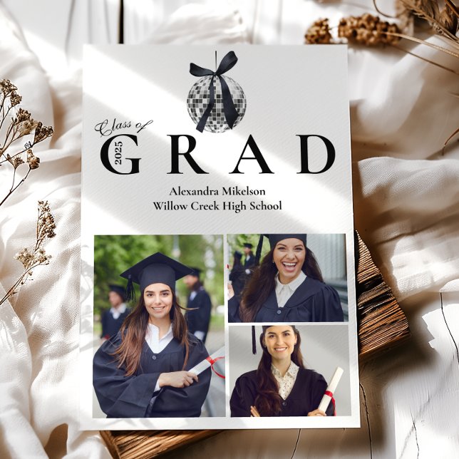 Anuncio 3 Fotos Black Bow Disco Ball Graduation Party (Subido por el creador)