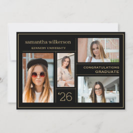 Anuncio 4 Collage de fotos Felicitaciones Graduado