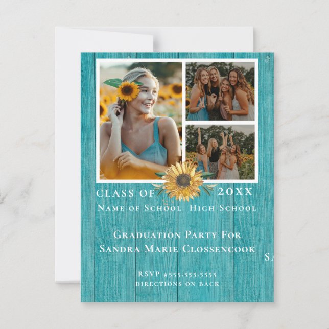 Anuncio 4 Collage de fotos Partido de graduación de giraso (Anverso)