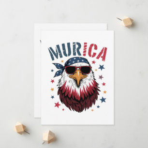Anuncio 4 de julio Patriótico Divertido Águila EE. UU.