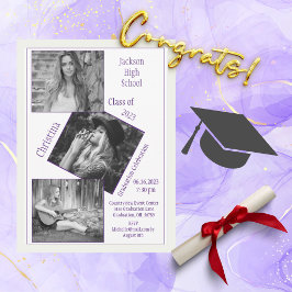 Anuncio 4 Graduación personalizada de Collage de fotos