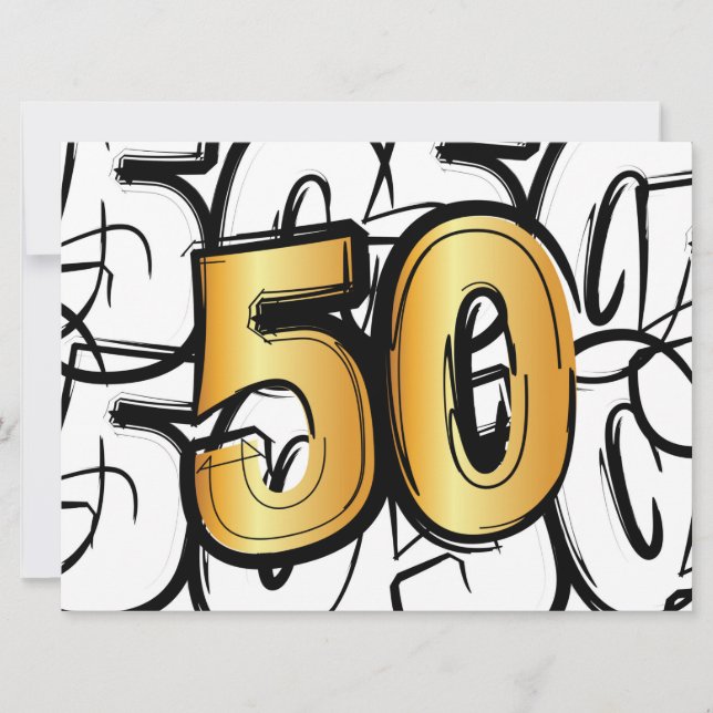 Anuncio 50 jaar jubileum, abraham, sarah of trouwdag.  (Anverso)