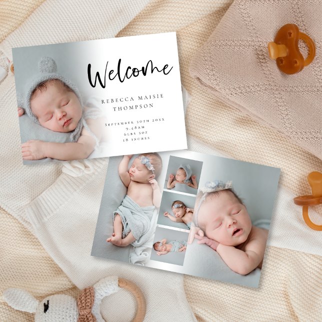 Anuncio 6 Foto Bebé Niño Guión Nacimiento de bienvenida (Subido por el creador)