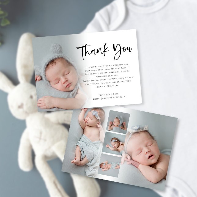 Anuncio 6 Photo Baby Girl o Boy Script Gracias (Subido por el creador)