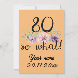 Anuncio 80 Así que qué Cumpleaños 80 Divertido