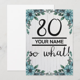 Anuncio 80 Así que qué - Divertido cumpleaños 80