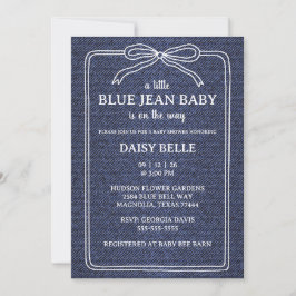 Anuncio A Little Blue Jean Baby Denim Boy Baby Shower