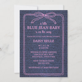 Anuncio A Little Blue Jean Baby Denim Girl Baby Shower