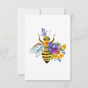 Anuncio Abeja de flor con plantas silvestres