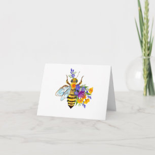Anuncio Abeja de flor con plantas silvestres