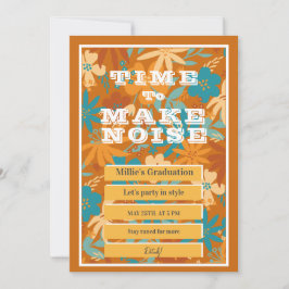 Anuncio Abstract Watercolor Flor silvestre Graduación de o