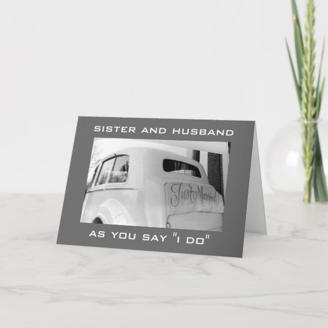 ANUNCIO ACABAMOS DE CASARNOS COCHE PARA MI HERMANA Y SU ES (Anverso)