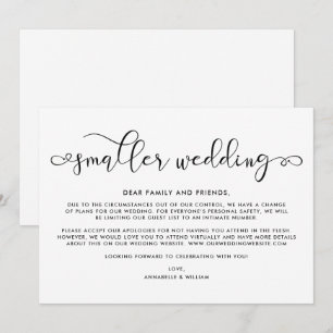 Anuncio Actualización de Boda Boda más Pequeña