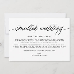 Anuncio Actualización de Boda Boda más Pequeña