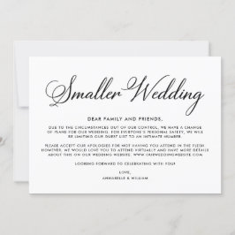 Anuncio Actualización de Boda | Boda más Pequeña