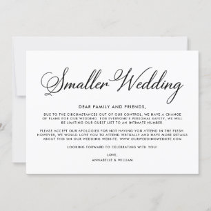 Anuncio Actualización de Boda Boda más Pequeña