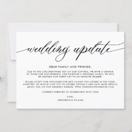 Anuncio Actualización de boda | Boda menor