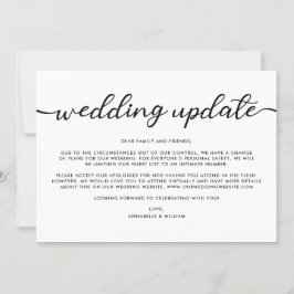 Anuncio Actualización de boda | Boda menor