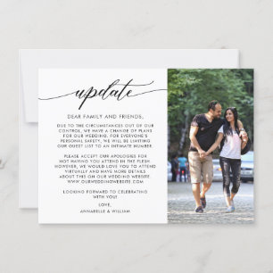 Anuncio Actualización de Boda Foto Boda Más Pequeña