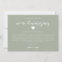 Actualización de Boda Verde Salvia Estamos Reducie