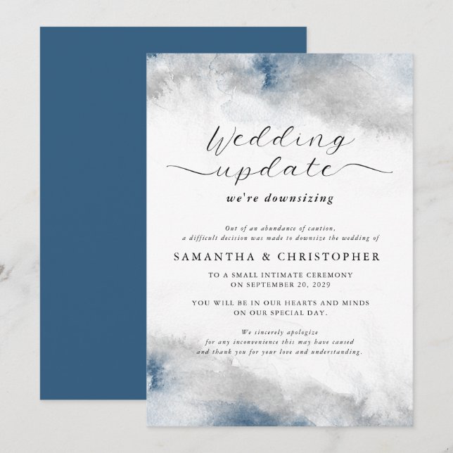 Anuncio Actualización de la reducción de tamaño del Boda d (Anverso / Reverso)