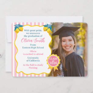 Anuncio Acuarela Limón Clase de Fotografía Recién Graduado